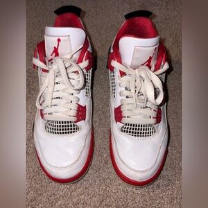Jordan Sneakers Red and White